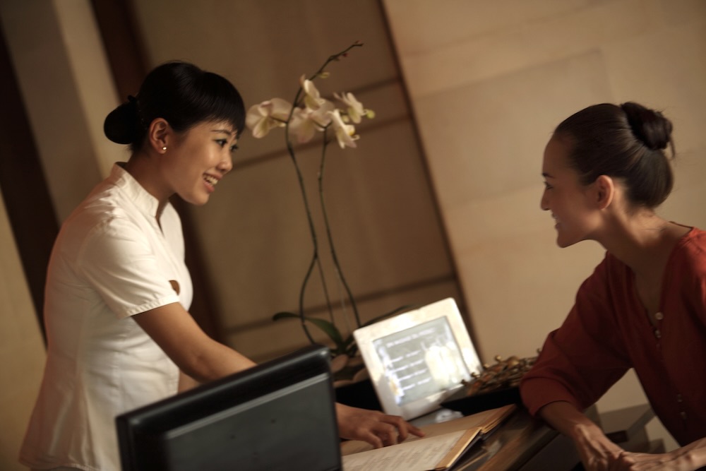 Ayur Spa Reception at THE KAYANA SEMINYAK BALI