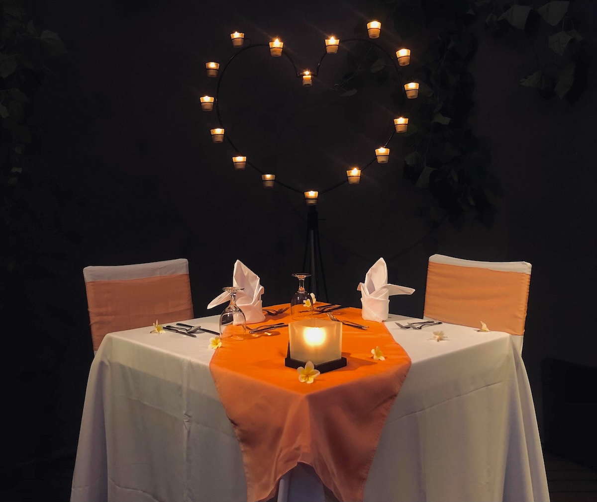 CandlelLightDinner at Ayur Spa